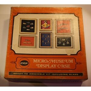 COX Micro Museum Display Case Kit No.7765 10" x 10" Complete Original Box/Glass